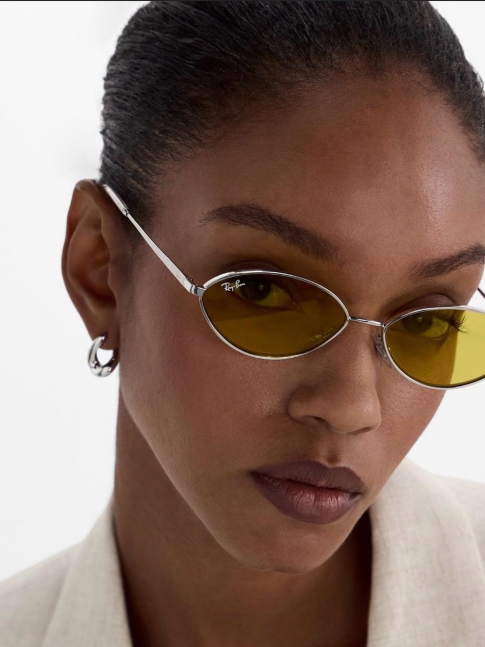 Ray-Ban Kai Bio-Based Sunglasses Gold Metal Frame Grey Lens (first photo stock)
